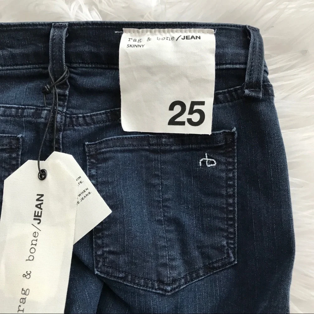 NWT • Rag & Bone • The Skinny Jean Terra Blues 25